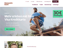 Tablet Screenshot of hanseaticbank.de